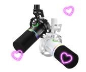 MAONO PD200X USB Dynamic Streamer/Podcast Mikrofon RGB - Fekete + Fehér csomag - Csomagok