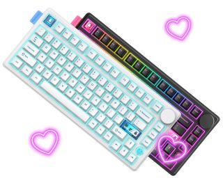 Onikuma MT706 Vezeték Nélküli Mechanikus Gamer Billentyűzet - Fekete + Fehér csomag