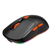 Meetion GW38 Tri-Mode Vezeték Nélküli Gamer Egér Dokkolóval - Fekete, Színes, vezeték nélküli, wireless
