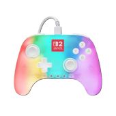 PowerA Advantage Nintendo Switch 2 vezetékes kontroller Lumectra - Fehér - Joystick