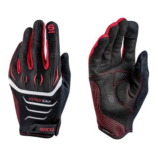 Sparco Hypergrip Gamer Kesztyű, Fekete/Piros, 12 (XL)