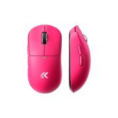 MCHOSE A5 V3 Ultra Light Tri-Mode 8K Vezeték Nélküli Gamer Egér - Rose Red - Egér