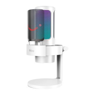 Fifine AmpliGame A8W USB kondenzátor mikrofon, fehér