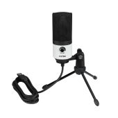 Fifine K669BW USB Stúdió Mikrofon, fehér, kondenzátor, PC, Mac, PS4, PS5