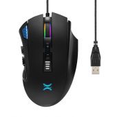 NOXO Nightmare Gamer Egér, RGB, súlyozható, vezetékes