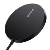 Baseus Simple Mini3 Magnetic Wireless Charger 15W Black - Vezeték nélküli telefontöltők