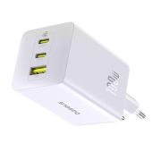 Baseus EnerFill FE11 hálózati gyorstöltő 100W, 2×USB Type-C + 1×USB Type-A, fehér - Hálózati töltő adapter