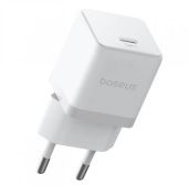 Baseus Palm 30W USB-C hálózati gyorstöltő, fehér, 30W, Power Delivery 3.0, USB-C
