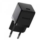 Baseus Palm 30W hálózati gyorstöltő, USB-C, 30W, Power Delivery, Quick Charge, fekete