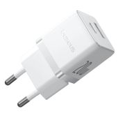 Baseus Palm hálózati gyorstöltő, 20W, USB-C, USB-A, Power Delivery, Quick Charge, fehér
