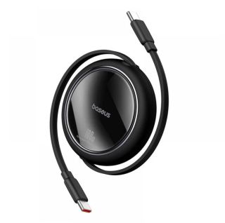 Baseus Free2Draw Mini USB-C to USB-C 100W behúzható kábel, 1m, fekete