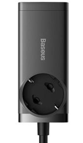 Baseus GaN3 Pro asztali töltőállomás, 65W, 1x AC, 2x USB-A, 2x USB-C, fekete - Hálózati töltő adapter