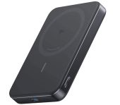 Baseus Magnetic Mini vezeték nélküli gyorstöltő powerbank 10000 mAh, 20W, fekete + 60W USB Type-C, 30cm kábel - Power bank