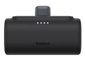 Baseus Compact Power Bank 5000mAh 20W beépített Lightning csatlakozóval, fekete - Power bank