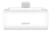 Baseus Compact gyorstöltő powerbank, 5000 mAh, 20W, USB-C, gyorstöltés, fehér