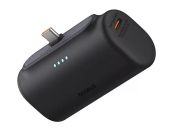 Baseus Compact gyorstöltő powerbank, 5000 mAh, 20W, beépített USB-C, fekete, gyorstöltés, hordozható