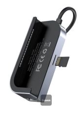 Baseus Bend Angle No.7 USB Type-C HUB, szürke - USB elosztó/HUB