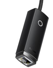 Baseus Lite Series USB-A to RJ45 LAN Port Ethernet Adapter, 100Mbps, USB-A, RJ45, fekete