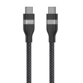 Anker USB-C to USB-C Cable (6 ft, 240W, Upcycled-Braided) Black - Kábelek