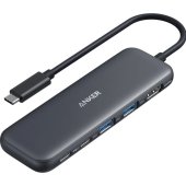 Anker 332 USB-C Hub (5-in-1) Black - USB elosztó/HUB