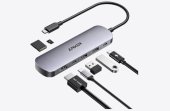 Anker Nano USB-C Hub, 7-in-1, 4K 60Hz HDMI, 85W Power Delivery, USB-C, USB-A, SD/TF kártyaolvasó