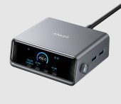 Anker Prime 250W GaN hálózati töltő, 6 portos, ezüst - Hálózati töltő adapter