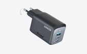 Anker Prime 67W GaN fali töltő (3 portos), Fekete - Hálózati töltő adapter