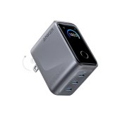 Anker Prime 160W GaN fali töltő 3 portos okos kijelzővel, ezüst - Hálózati töltő adapter