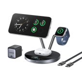 Anker Prime vezeték nélküli töltőállomás (3-in-1, MagGo, AirCool, Dock Stand), Fekete - Vezeték nélküli telefontöltők