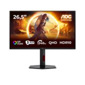 AOC Q27G4ZDR 26,5 inch OLED 240Hz Gamer Monitor, 2560x1440, QHD, 0.03ms, DisplayPort, HDMI, USB hub