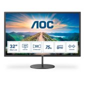 AOC Q32V4 31.5" QHD IPS Monitor, 2560x1440, 4ms, HDMI, DisplayPort, hangszóró