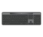 Logitech Signature Slim Solar K980 Vezeték Nélküli Billentyűzet - Grafitszürke, US - Billentyűzet