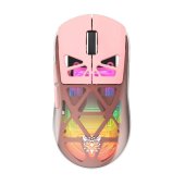 Onikuma CW930 Tri-Mode Vezeték Nélküli Gamer Egér - Pink - Egér
