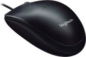 Logitech M90 Vezetékes Optikai Egér - Sötét szürke, vezetékes, optikai, szimmetrikus