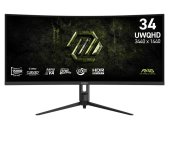 MSI MAG 342CQRF E20 Ívelt Gamer Monitor, 34 inch, UWQHD, 200Hz, VA panel