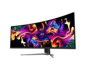 MSI MPG 491CQP QD-OLED 49 inch Ívelt Gamer Monitor, 5120x1440, 144Hz, 0.03ms, Fekete