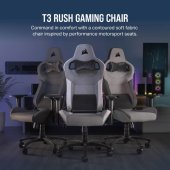 CORSAIR T3 Rush (2023) gamer szék, szürke és szénszürke - Gamer szék