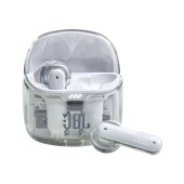 JBL Tune Flex 2 Ghost Edition Bluetooth fülhallgató, Fehér, TWS, adaptív zajcsökkentés, IP45