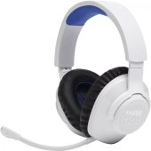 JBL Quantum 360P Gamer vezeték nélküli fejhallgató, Fehér, Bluetooth, mikrofonos, over-ear