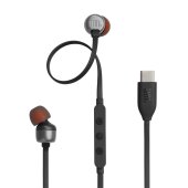 JBL Tune 310C USB-C Vezetékes fülhallgató, Fekete, In-Ear, mikrofonos