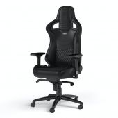Noblechairs EPIC Valódi Bőr Black Gamer Szék - 2 év garancia - Gamer szék