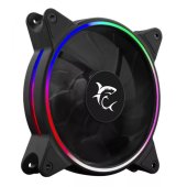 White Shark Gravity 120mm LED PC ház ventilátor fekete színben