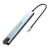 BlitzWolf BW-TH5 10 az 1-ben USB-C dokkolóállomás (ezüst) - USB elosztó/HUB