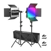 Neewer 2×660 PRO II RGB LED lámpa, 2×200CM - Studiófelszerelés