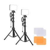Neewer BP66 LED Stúdió Szett - 2 db lámpa állvánnyal és szűrőkkel - Studiófelszerelés