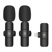 Puluz PU3150B Vezeték nélküli Lavalier Mikrofon Lightning csatlakozóval