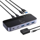 UGREEN CM691 USB-C 2x4 Adatmegosztó Kapcsoló