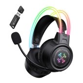 Onikuma GT889 Tri-Mode Vezeték Nélküli Gamer Headset - Fekete