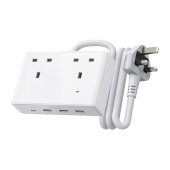Ugreen Nexode S620 2x AC 3x USB 1x USB-C elosztó 1.5m fehér