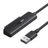 UGREEN USB 3.0 - 2,5" SATA HDD/SSD Adapter - 50cm - Fekete - SSD ház / adattároló kiegészítő